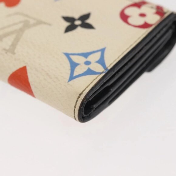 LOUIS VUITTON Monogram Game On Portefeuillezoe Wallet White M57491 Auth 143006 - Picture 3 of 16